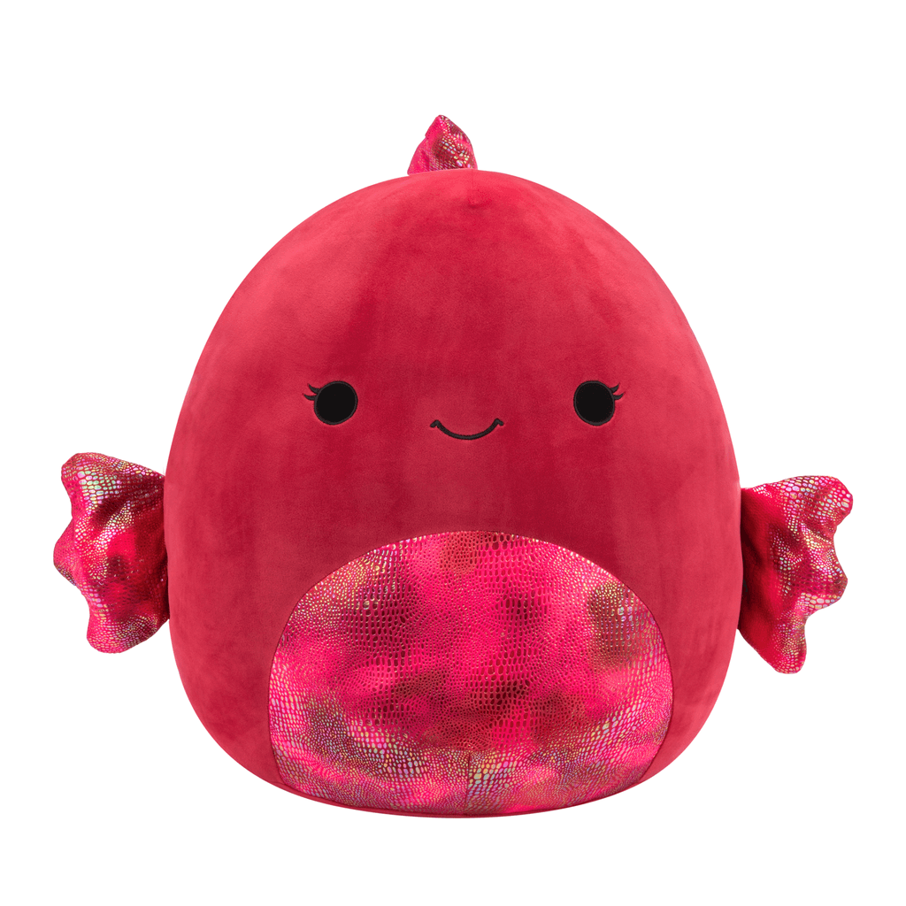 Squishmallows Plišana igračka Riba Barella W19, 40cm, Bordo