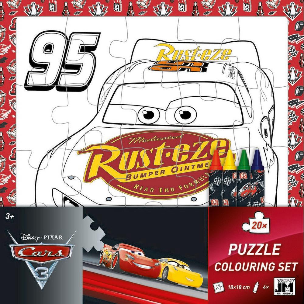 Jimi Models Puzzle za bojanje Cars 3, 20 dijelova