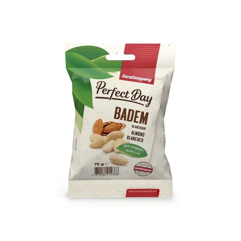 EuroCompany99 Badem blanširani natural, 75 g