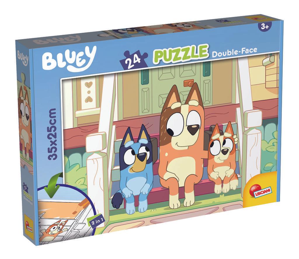 Lisciani Puzzle BlueyMonkey Jocks, Dvostrane, 24 dijelova