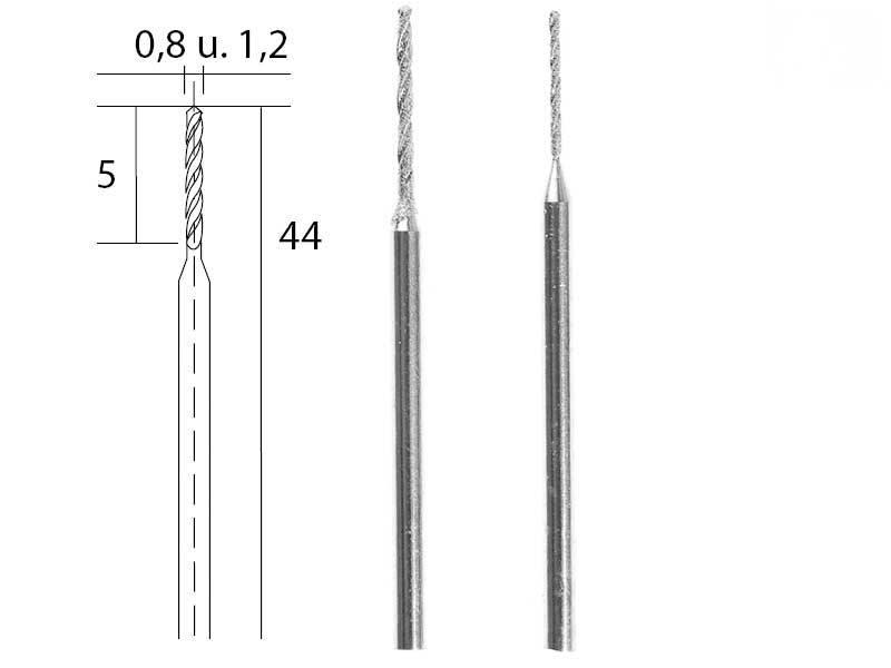 Proxxon Dijamantno svrdlo 28255, 0,8 mm i 1,2 mm
