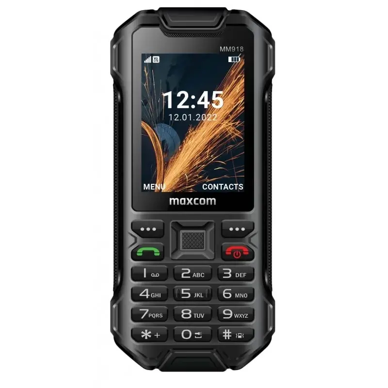 Maxcom Mobilni telefon Strong MM918, 2.4", 4G, Dual SIM, Bluetooth, Crni