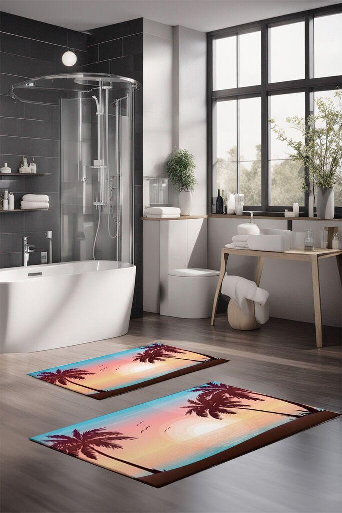 L'essentiel Maison Set tepiha za kupatilo CT-5188, 2 komada, šareni