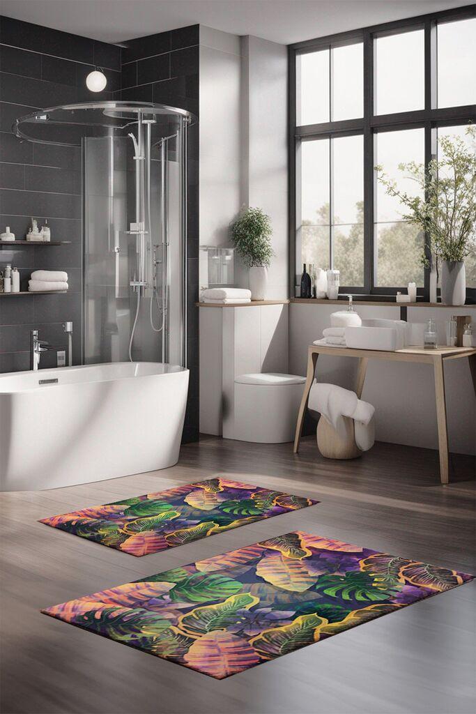 L'essentiel Maison Set tepiha za kupatilo CT-5330, 2 komada, ljubičasta