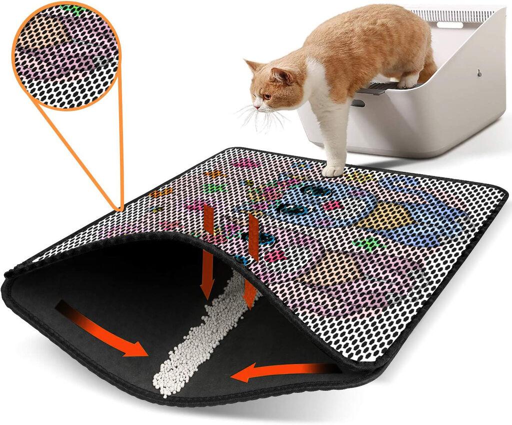 Aberto Design Pretinac za toalet za mačke Nrszn0199, 45 x 60 cm, Šareni