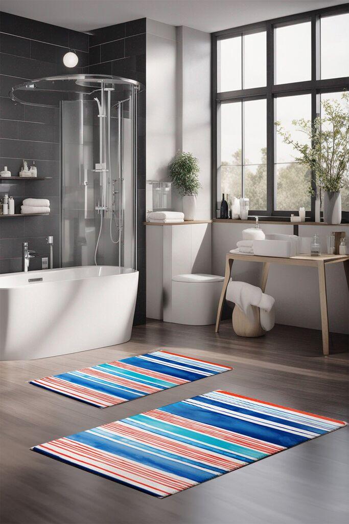 L'essentiel Maison Set tepiha za kupatilo CT-5293, 2 komada, šareni