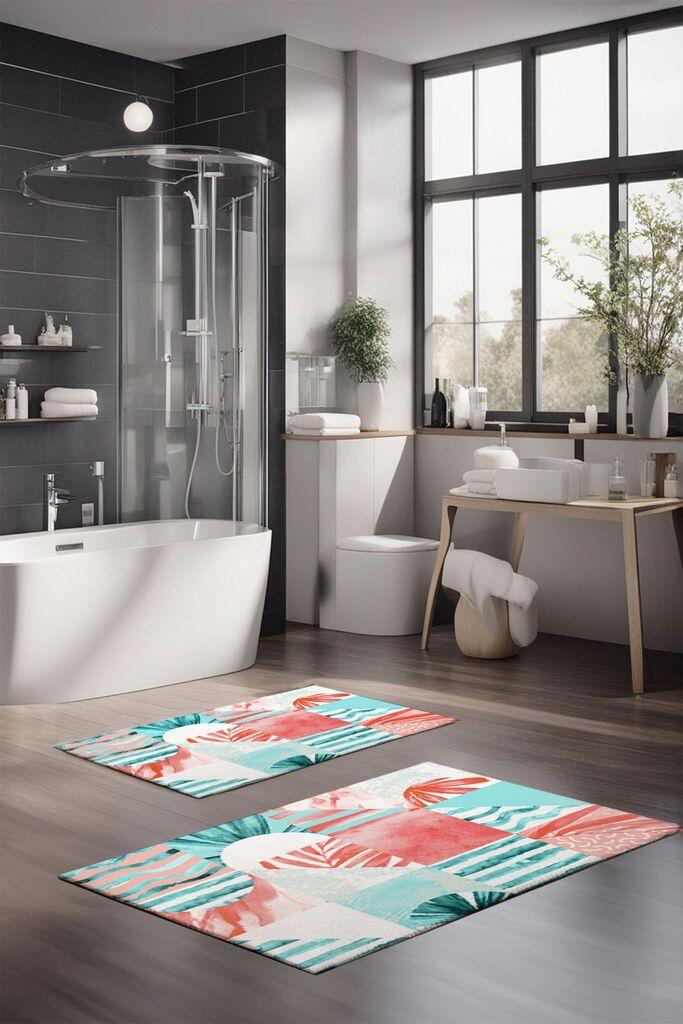 L'essentiel Maison Set tepiha za kupatilo CT-5276, 2 komada, šareni