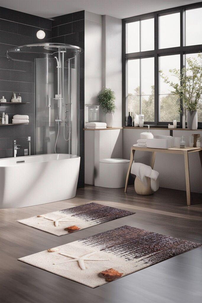 L'essentiel Maison Set tepiha za kupatilo CT-5273, 2 komada, šareni