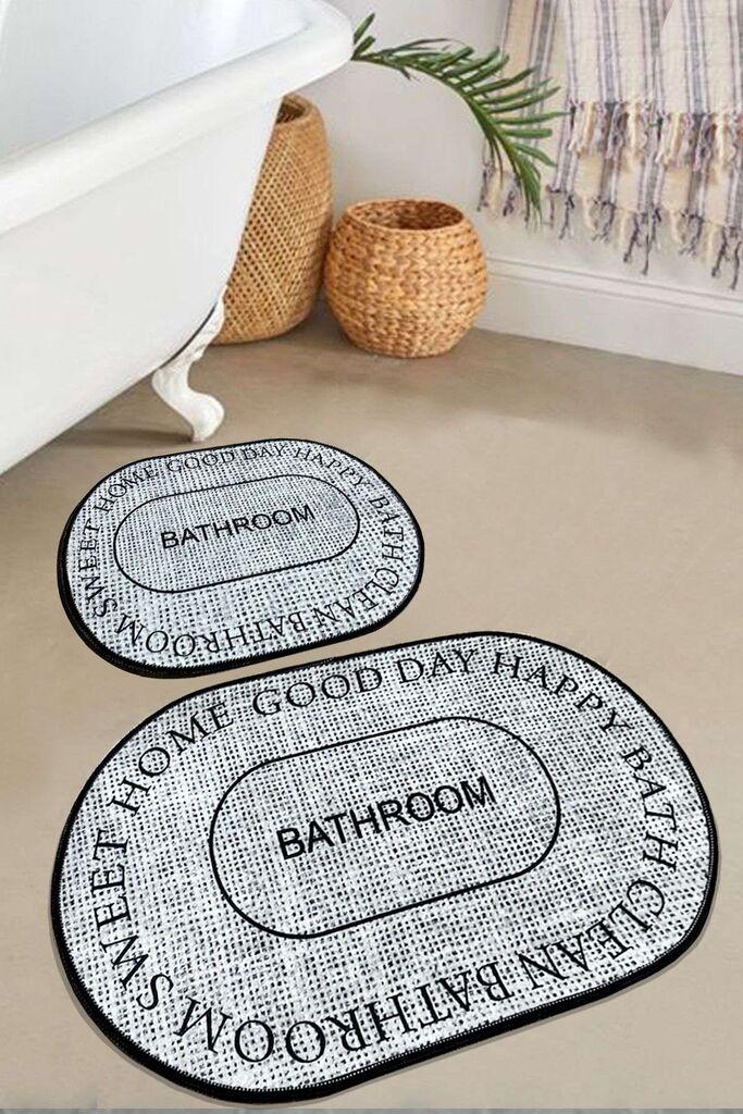 L'essentiel Maison Baindos set prostirki za kupatilo, 2 komada, siva