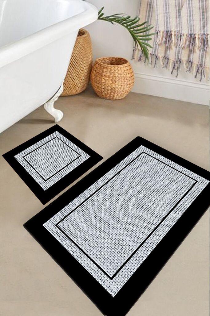 L'essentiel Maison Regona set tepiha za kupatilo, 2 komada, siva