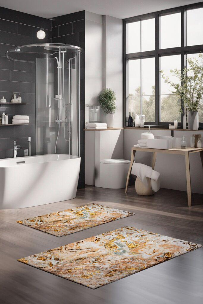 L'essentiel Maison Set tepiha za kupatilo CT-5058, 2 komada, šareni