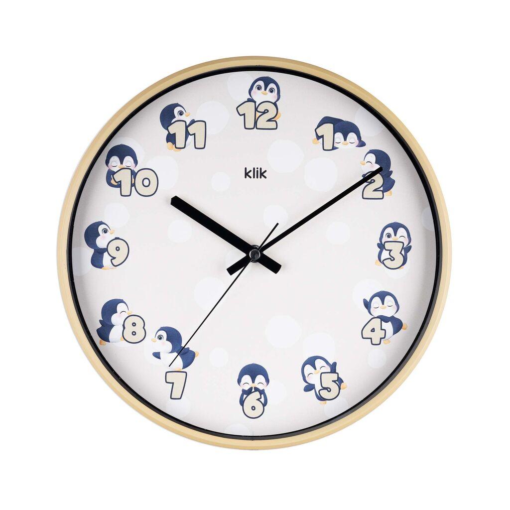 Zidni sat Wallity Paytak, 30,5x30,5 cm, bež