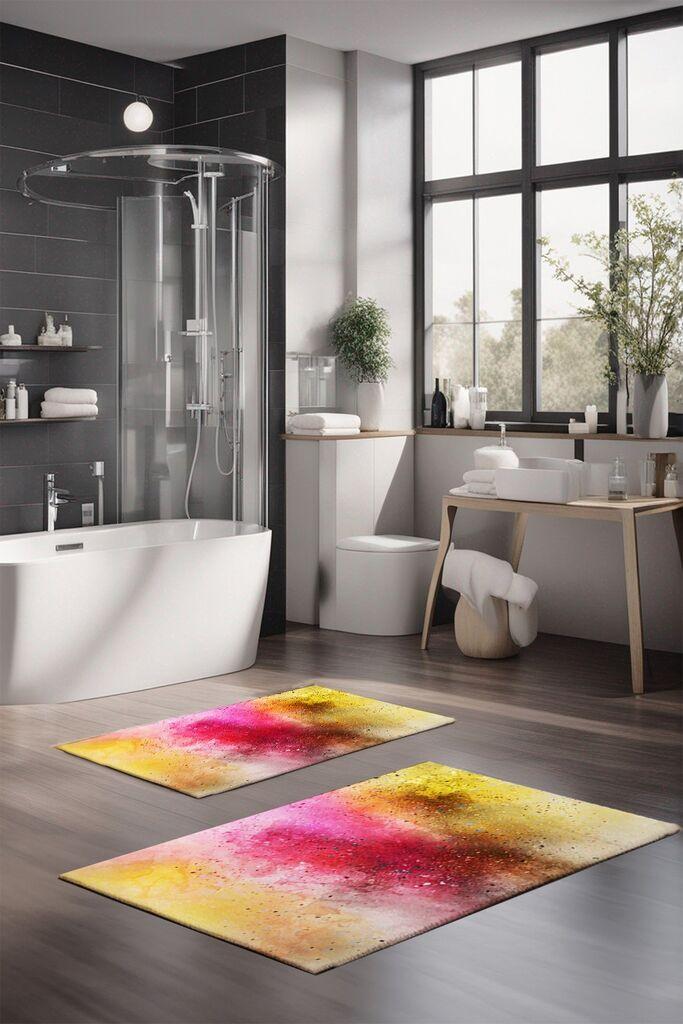 L'essentiel Maison Set tepiha za kupatilo CT-5011, 2 komada, šareni