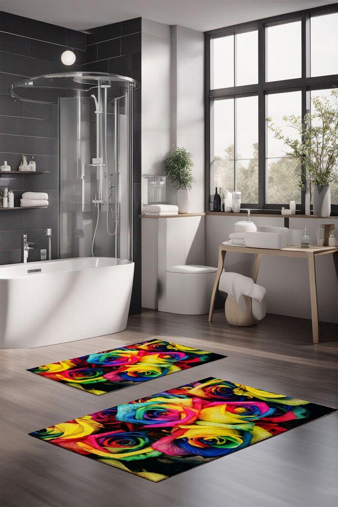 L'essentiel Maison Set prostirki za kupatilo CT-5150, 2 komada, šarene boje