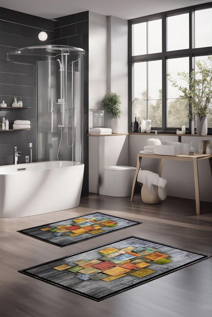 L'essentiel Maison Set tepiha za kupatilo CT-5088, 2 komada, šareni