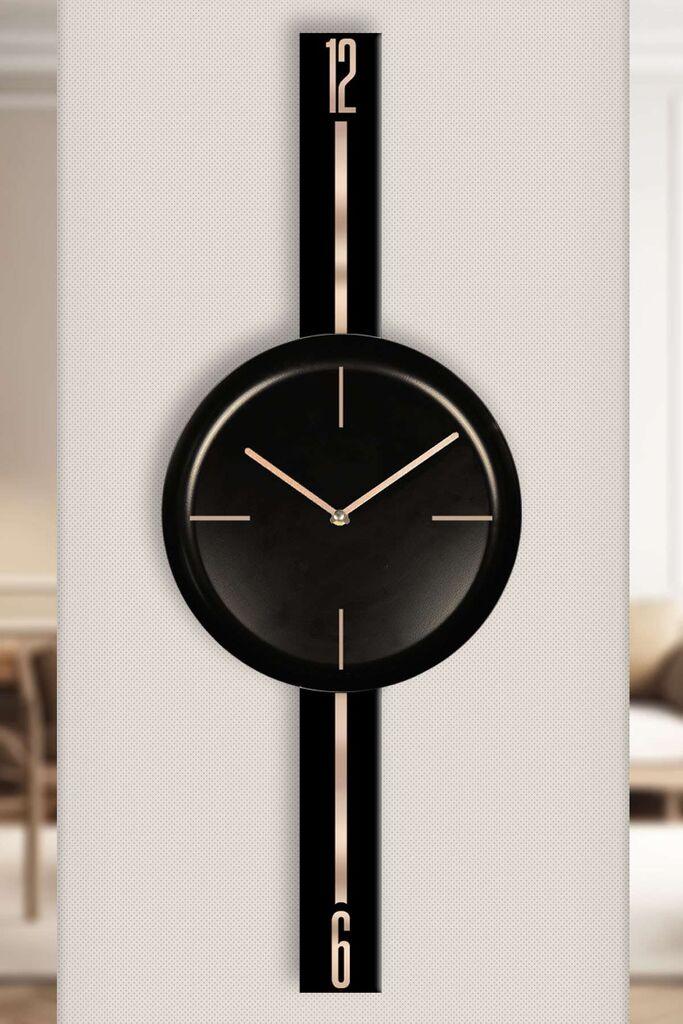 Zidni sat Wallity Vlnt103Syhsyh, 30x80 cm, Crni