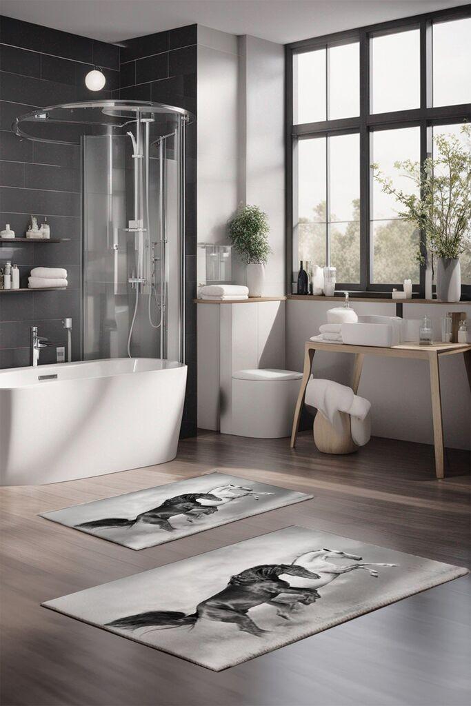 L'essentiel Maison Set prostirki za kupatilo CT-5131, 2 komada, siva