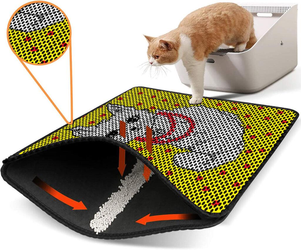 Aberto Design WC pretinac za mačke Nrszn0208, 45 x 60 cm, žuti