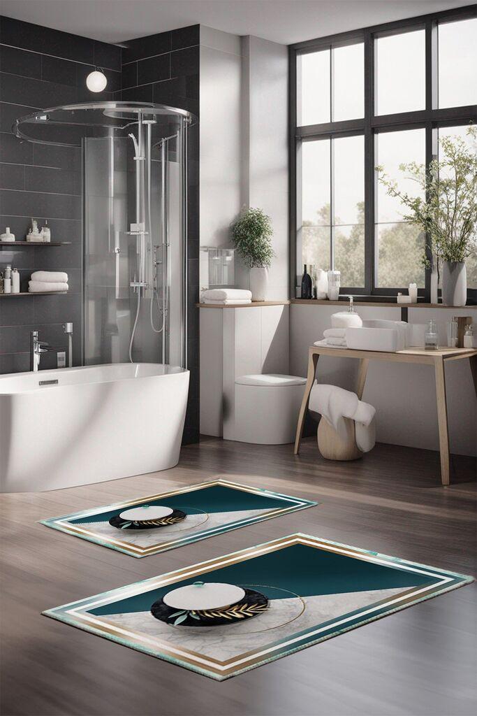 L'essentiel Maison Set prostirki za kupatilo CT-5095, 2 komada, šarene boje