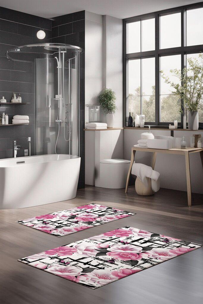 L'essentiel Maison Set tepiha za kupatilo CT-5377, 2 komada, roze