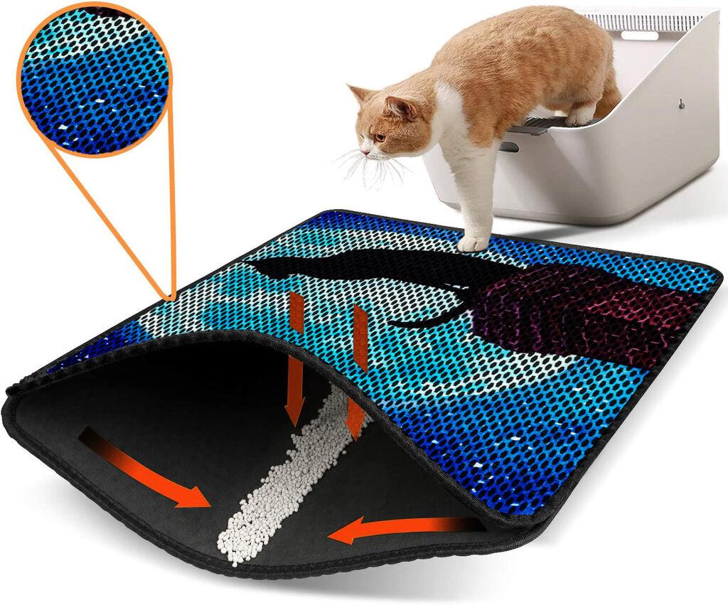 Aberto Design WC pretinac za mačke Nrszn0131, 45 x 60 cm, Tamnoplava