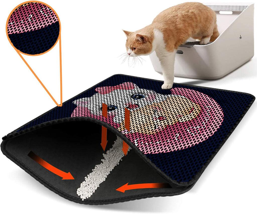 Aberto Design WC pretinac za mačke Nrszn0065, 45 x 60 cm, Tamnoplava