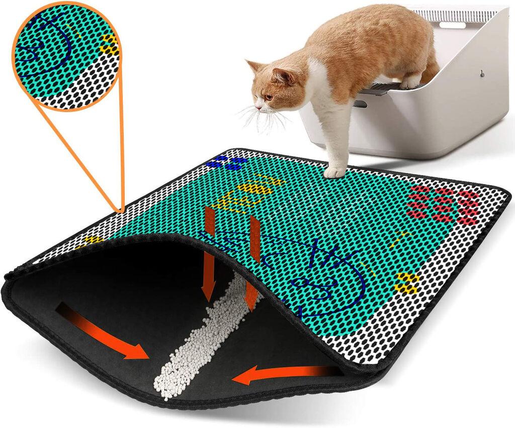 Aberto Design WC pretinac za mačke Nrszn0220, 45 x 60 cm, tirkizna