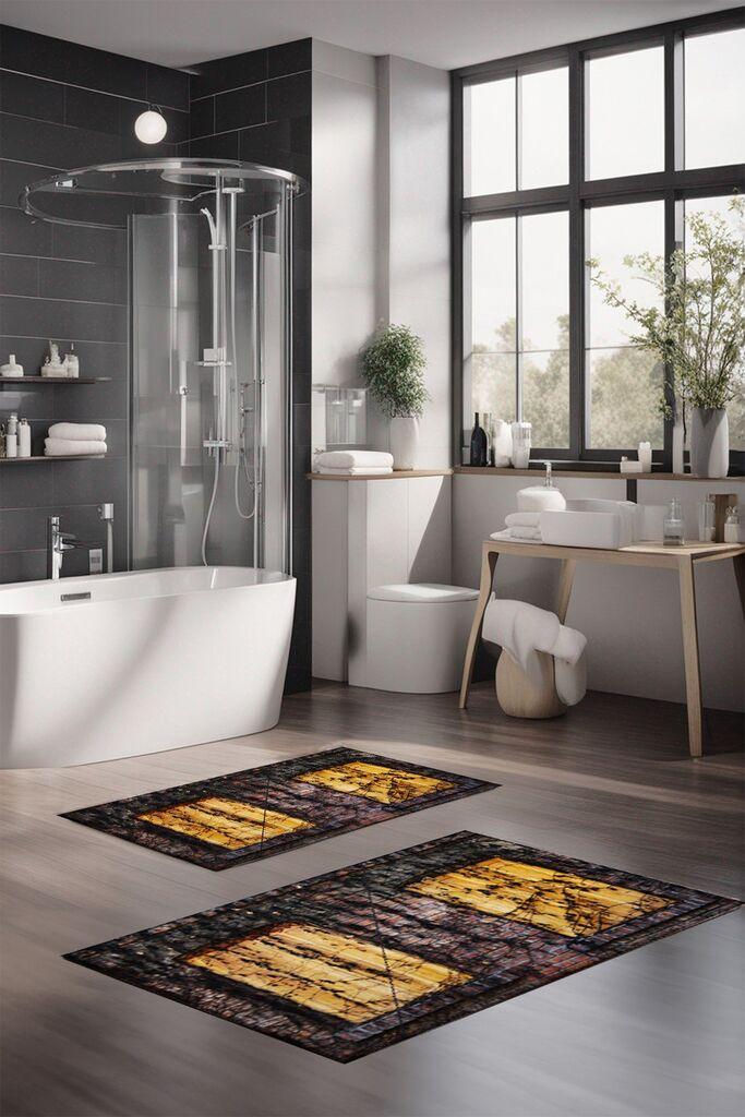 L'essentiel Maison Set prostirki za kupatilo CT-5148, 2 komada, šarene