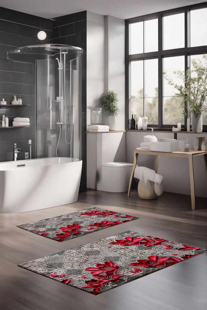 L'essentiel Maison Set tepiha za kupatilo CT-5225, 2 komada, siva