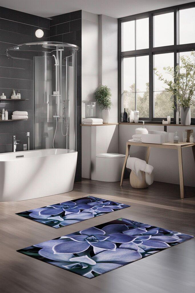 L'essentiel Maison Set tepiha za kupatilo CT-5300, 2 komada, tamnoplava