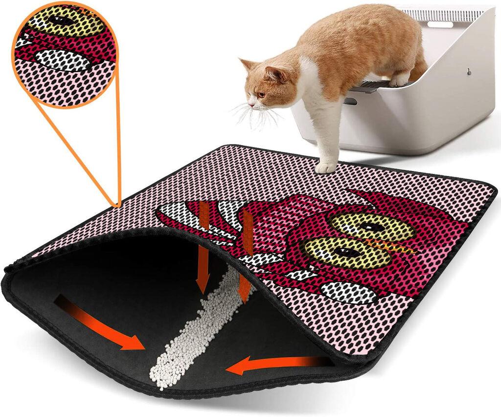 Aberto Design WC pretinac za mačke Nrszn0082, 45 x 60 cm, Svijetlo roze