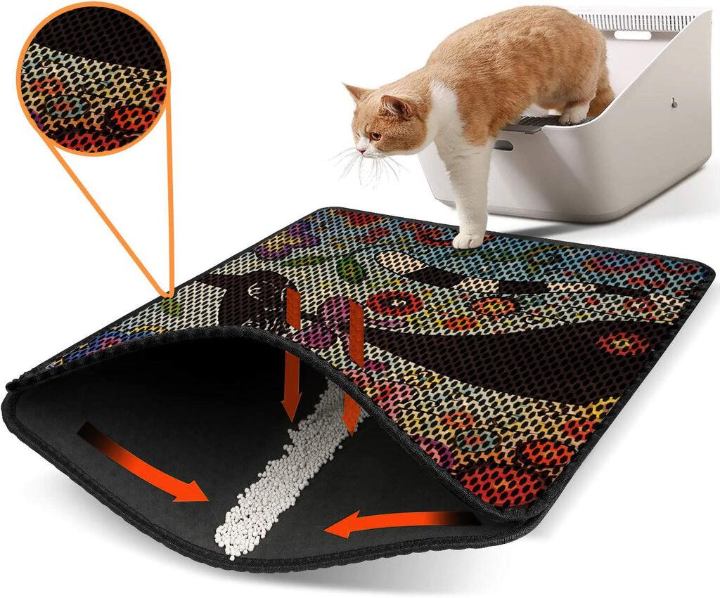 Aberto Design WC pretinac za mačke Nrszn0110, 45 x 60 cm, Šareni