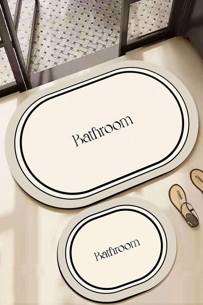 L'essentiel Maison Farbelle set tepiha za kupatilo, 2 komada, bijela