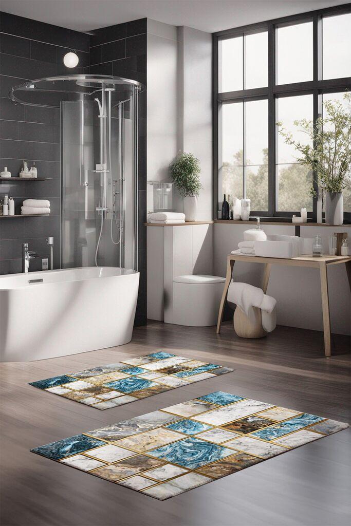 L'essentiel Maison Set tepiha za kupatilo CT-5096, 2 komada, šareni