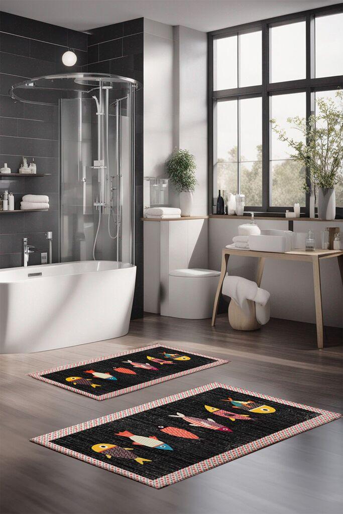 L'essentiel Maison Set prostirki za kupatilo CT-5292, 2 komada, šarene