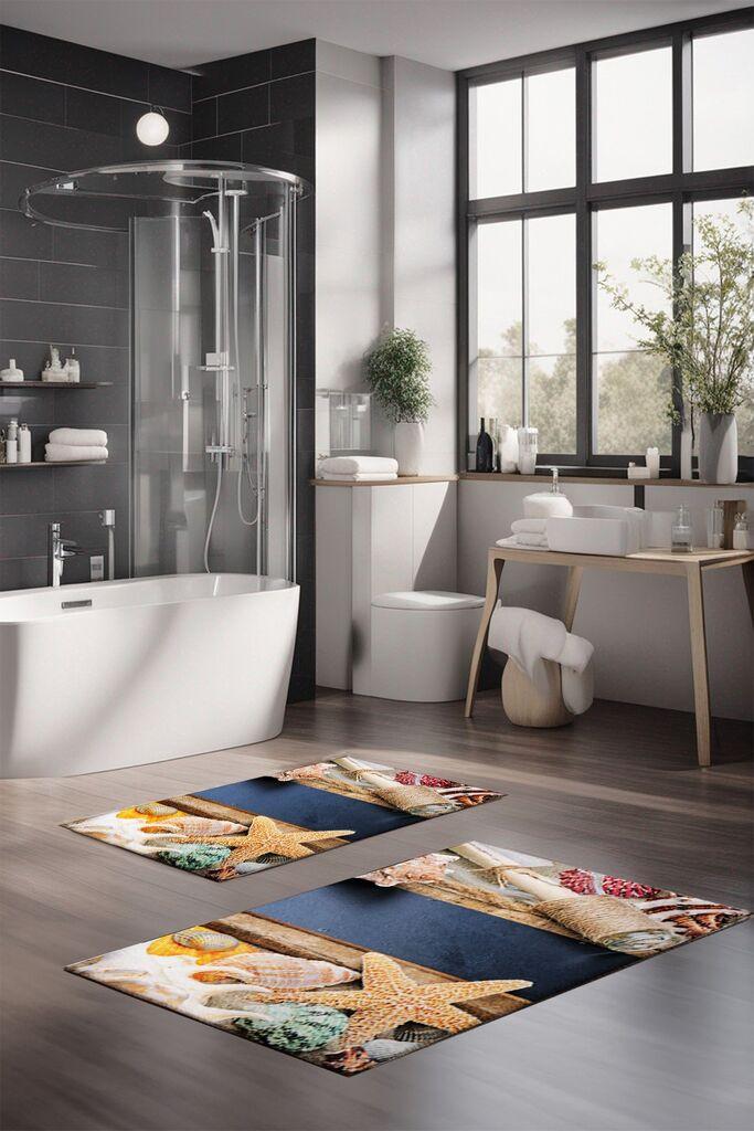 L'essentiel Maison Set tepiha za kupatilo CT-5132, 2 komada, šareni