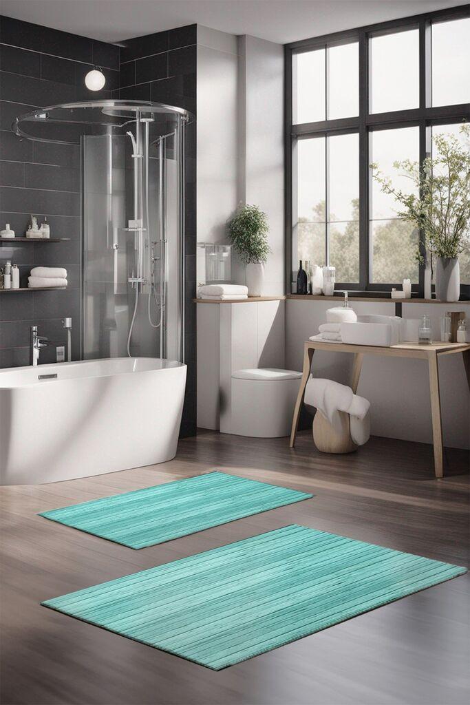 L'essentiel Maison Set tepiha za kupatilo CT-5249, 2 komada, tirkiz