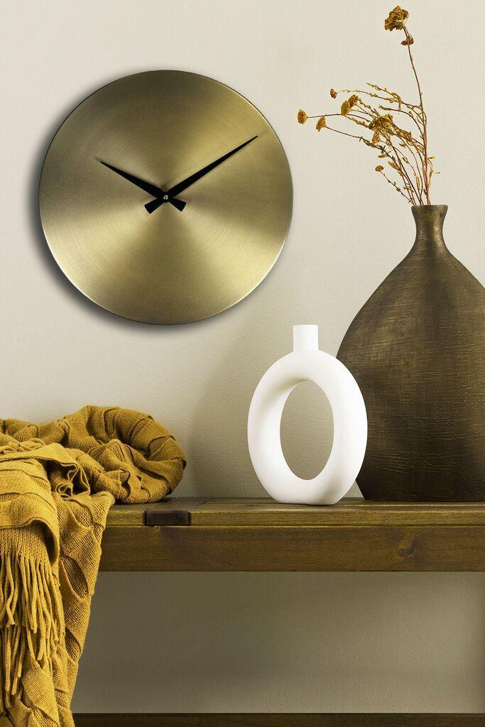 Zidni sat Wallity 35Sivmetsaat, 35x35 cm, zlatne boje