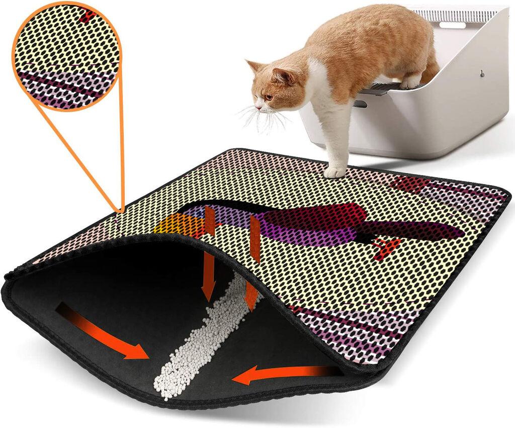 Aberto Design Pretinac za toalet za mačke Nrszn0139, 45 x 60 cm, Šareni