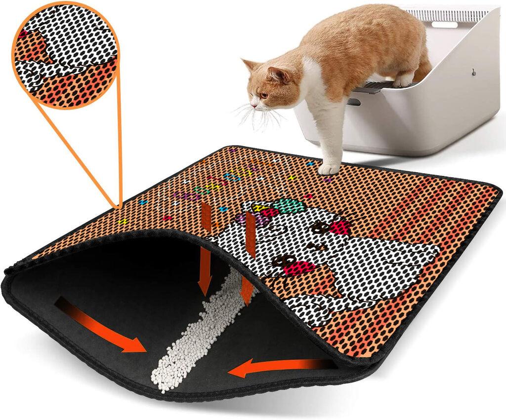 Aberto Design WC pretinac za mačke Nrszn0050, 45 x 60 cm, narandžasti