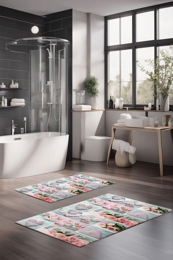 L'essentiel Maison Set prostirki za kupatilo CT-5259, 2 komada, šarene boje