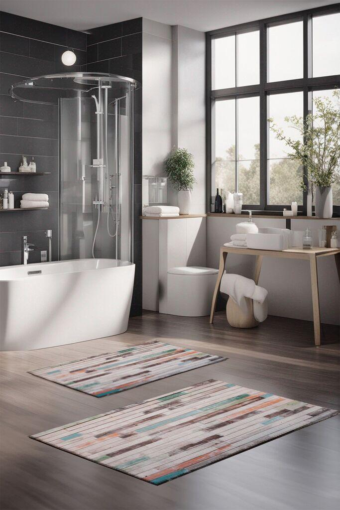 L'essentiel Maison Set prostirki za kupatilo CT-5252, 2 komada, šarene boje