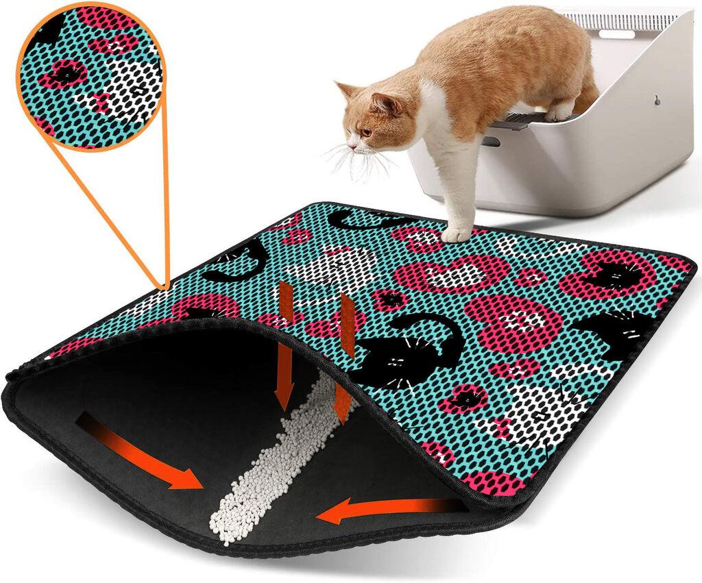 Aberto Design WC pretinac za mačke Nrszn0186, 45 x 60 cm, tirkizna