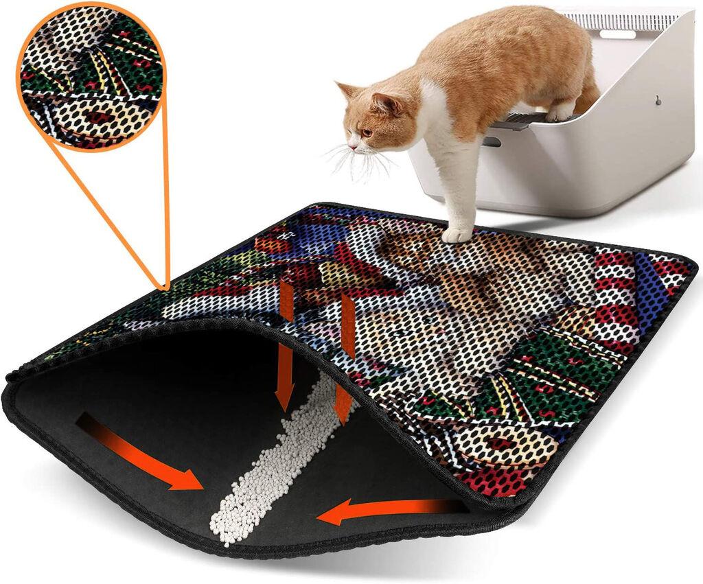 Aberto Design Pretinac za toalet za mačke Nrszn0177, 45 x 60 cm, Šareni