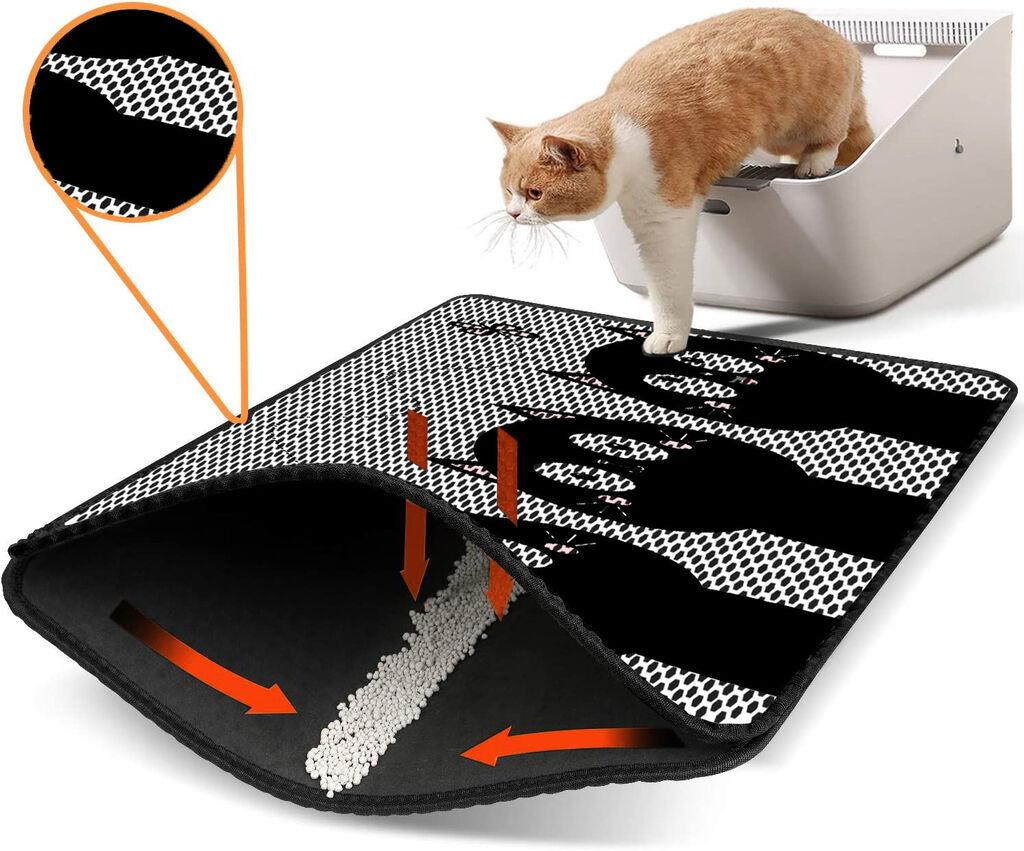 Aberto Design Toaletni prostor za mačke Nrszn0225, 45 x 60 cm, Crni