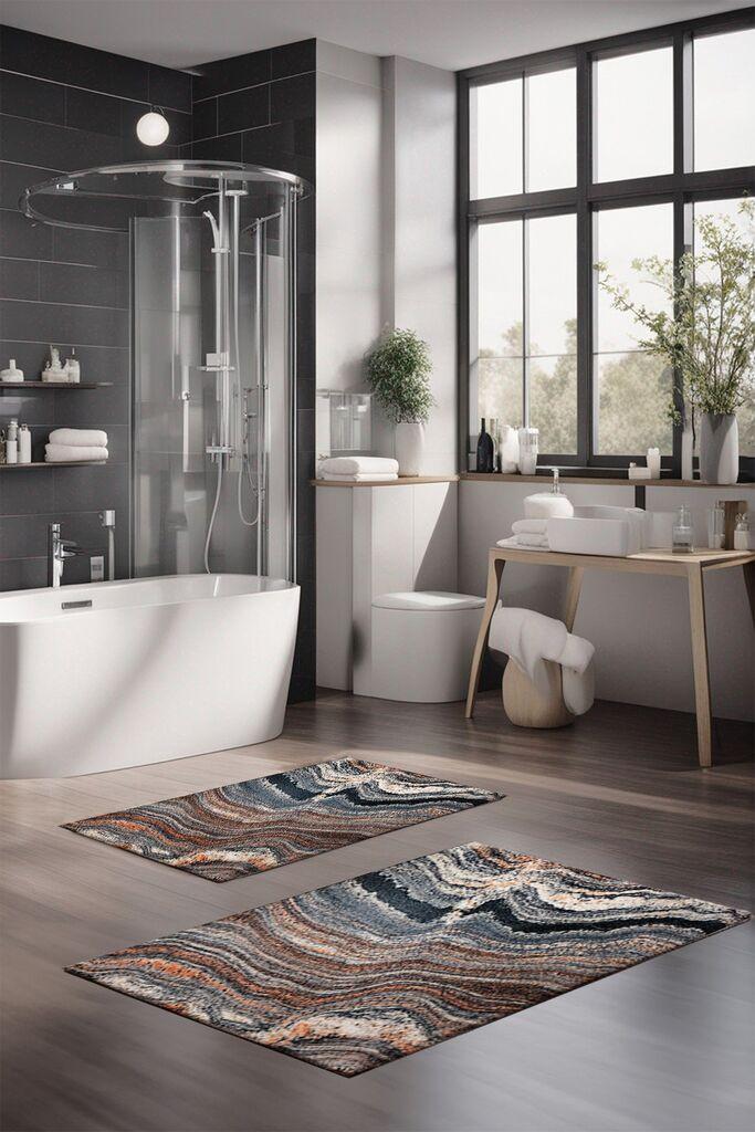 L'essentiel Maison Set tepiha za kupatilo CT-5033, 2 komada, šareni