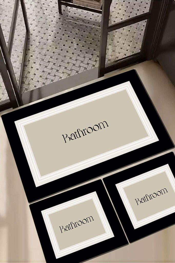 L'essentiel Maison Roose set tepiha za kupatilo, 3 komada, krem