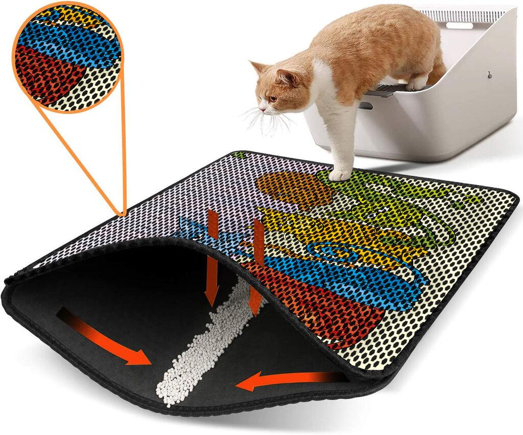 Aberto Design Toaletni prostor za mačke Nrszn0233, 45 x 60 cm, Šareni