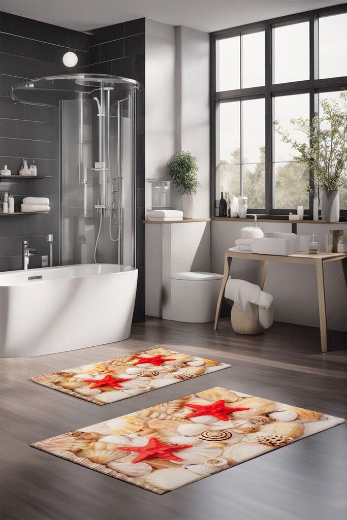 L'essentiel Maison Set tepiha za kupatilo CT-5226, 2 komada, bež