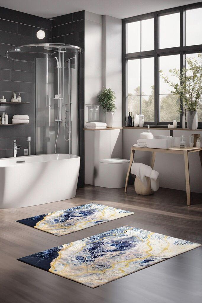 L'essentiel Maison Set prostirki za kupatilo CT-5022, 2 komada, šarene